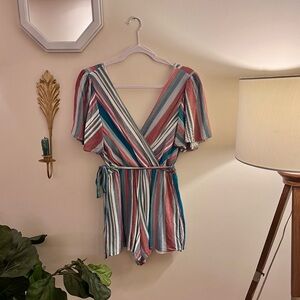 Fun striped romper